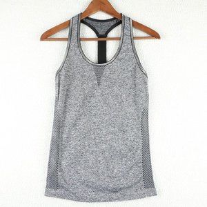 Bebe Tank Top Womens Small Gray Sport Racerback Performance Athletic Gym